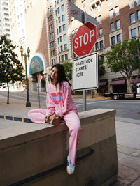 Grateful For Today Waffle Sweatpants