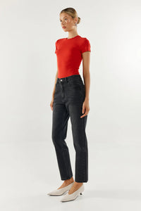 Tammy Baby Tee in Red