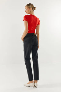 Tammy Baby Tee in Red