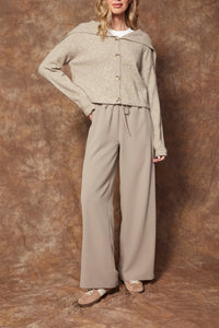 Merry Drawstring Pant in Taupe