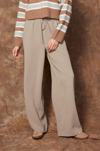 Merry Drawstring Pant in Taupe