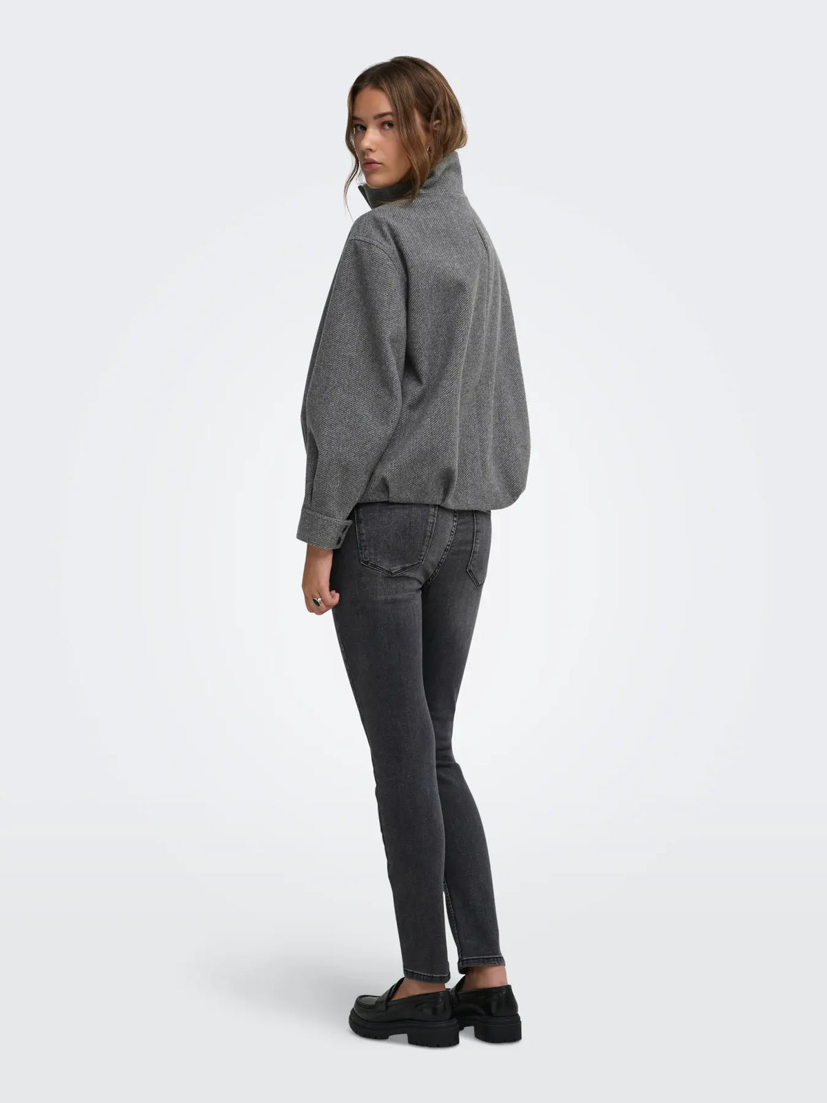 Last High Collar Bomber Jacket