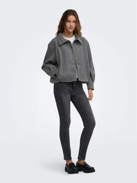 Last High Collar Bomber Jacket