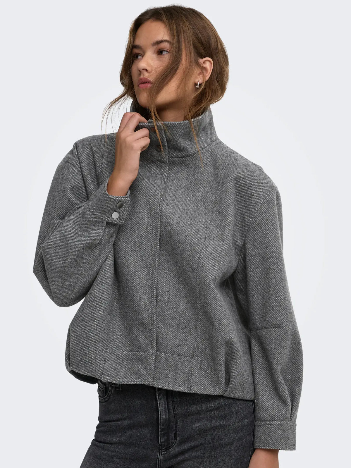 Last High Collar Bomber Jacket