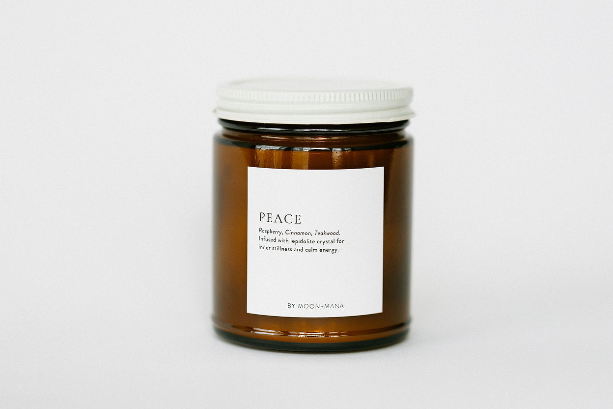 Peace Candle | Raspberry, Cinnamon + Teakwood | 9oz