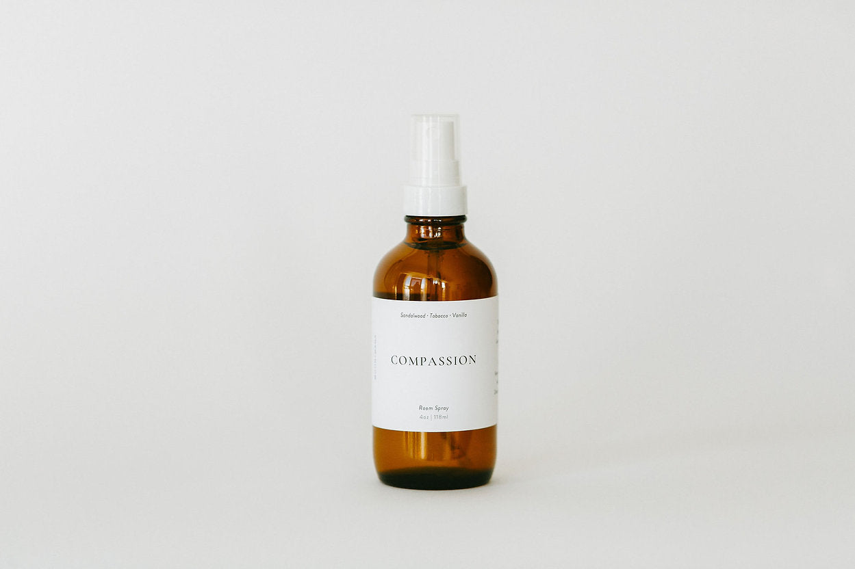 Compassion Room Spray | Sandalwood + Tobacco Vanilla | 4oz