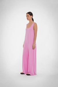 Claire Jumpsuit in Fondant Pink