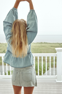 Brunch Babe Denim Blouse