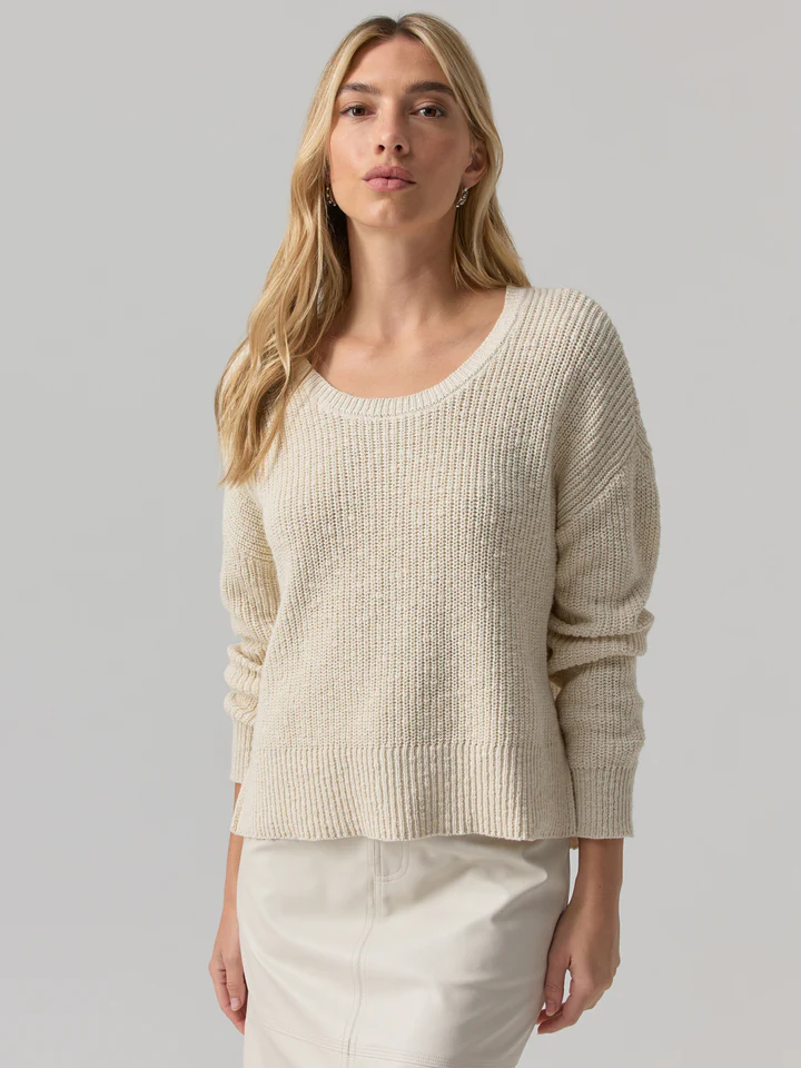 Scoop Neck Sweater Eco Natural