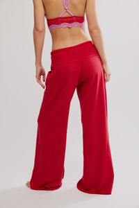 Staycation Lounge Pants in Cherry
