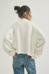 WTF Celeste Quarter Zip | Clean Ivory