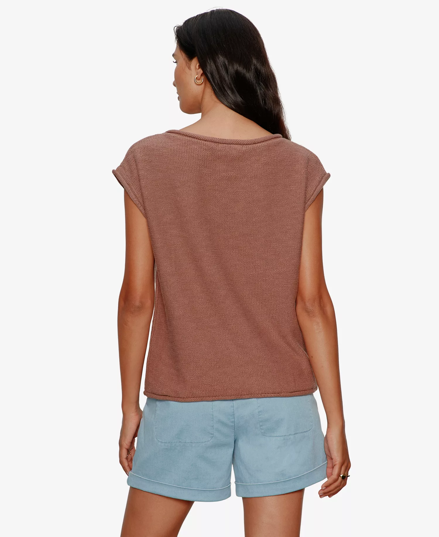 Easy Sweater Tee in Teddy