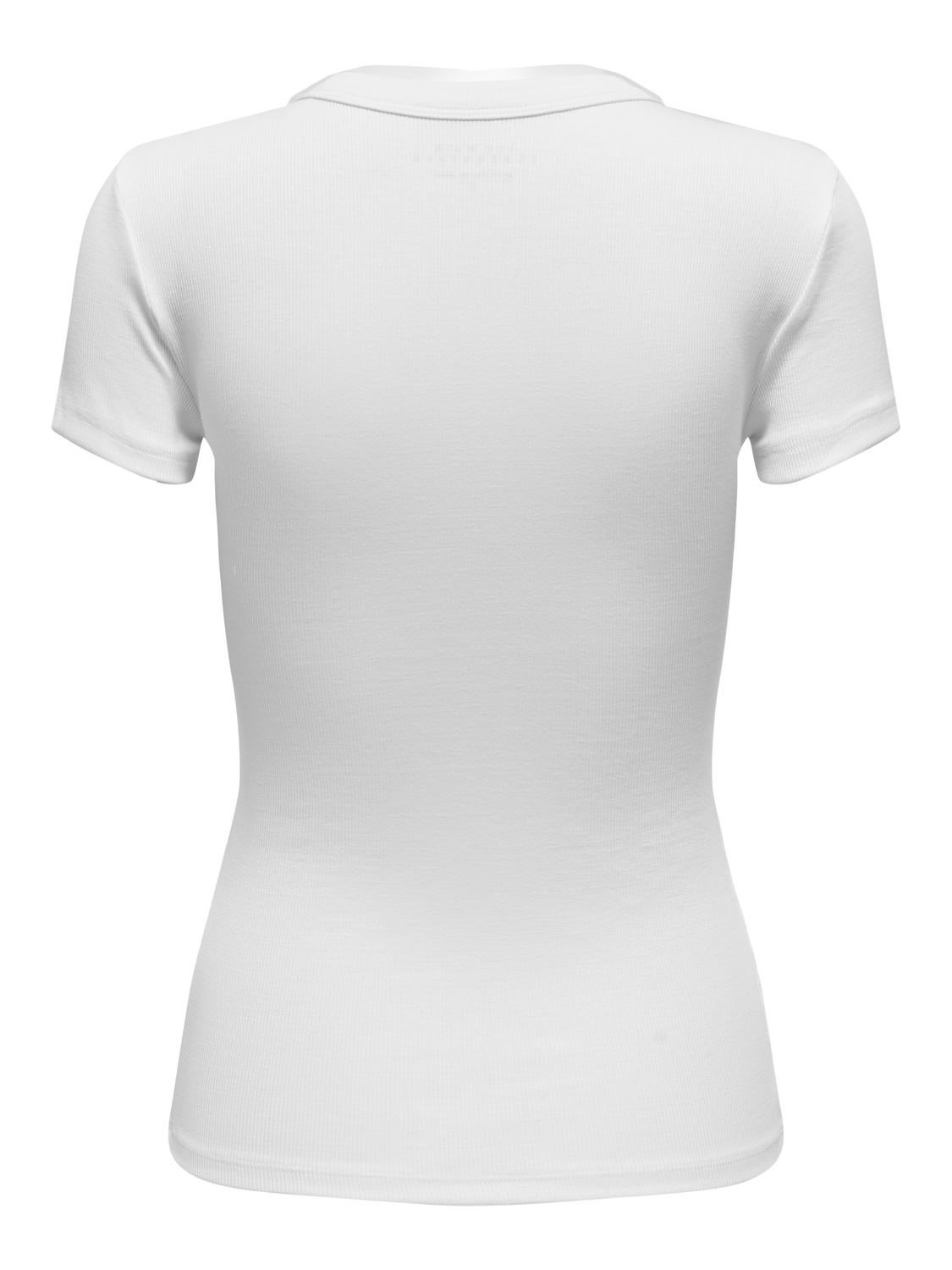 O-Neck Tee In White