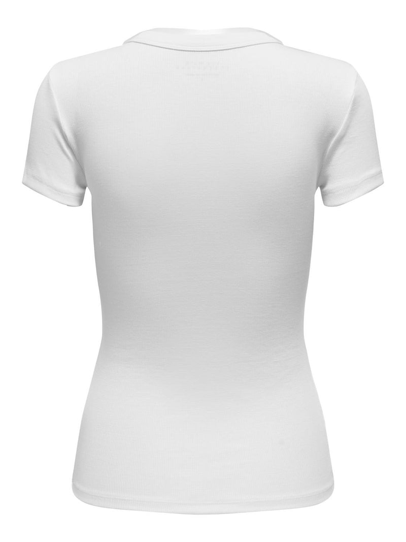 O-Neck Tee In White