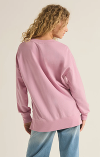 Modern V-Neck Weekender In Sunset Mauve