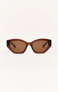 Love Sick Polarized Sunglasses in Chestnut