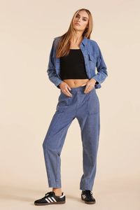 Patch Pocket Pant | Chambray