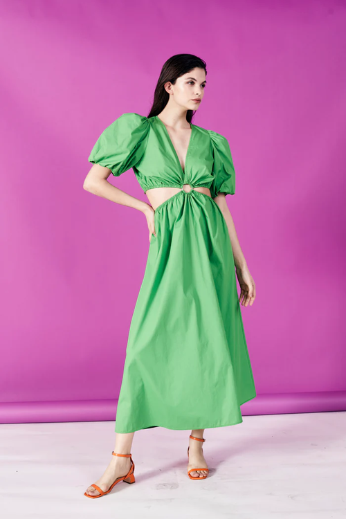 The Rigel Dress In Green Envy