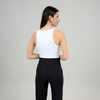Roxanna Crewneck Bodysuit in White