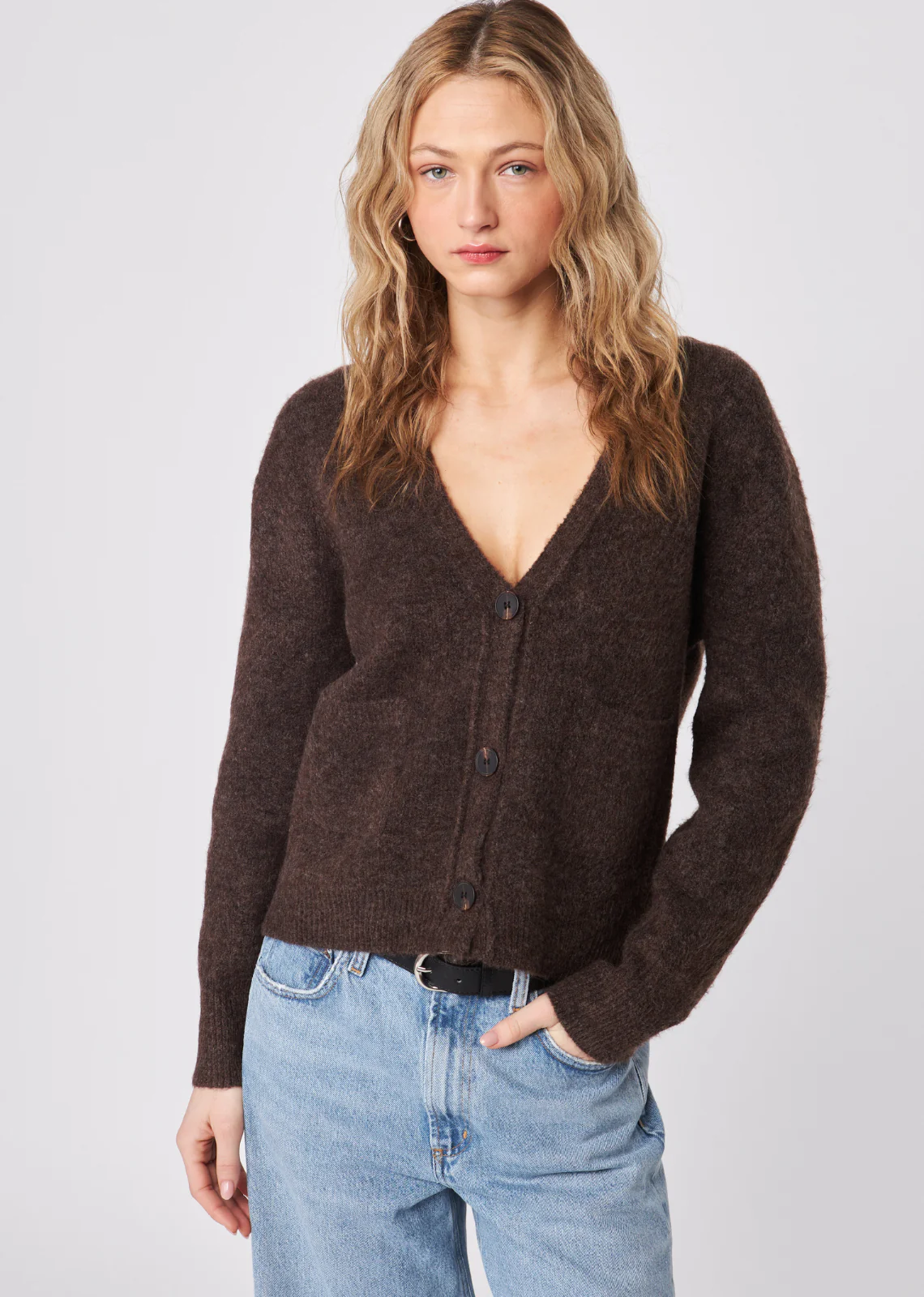 Braxton Cardigan in Chocolate