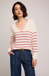 Tucker Sweater in Red Stripe