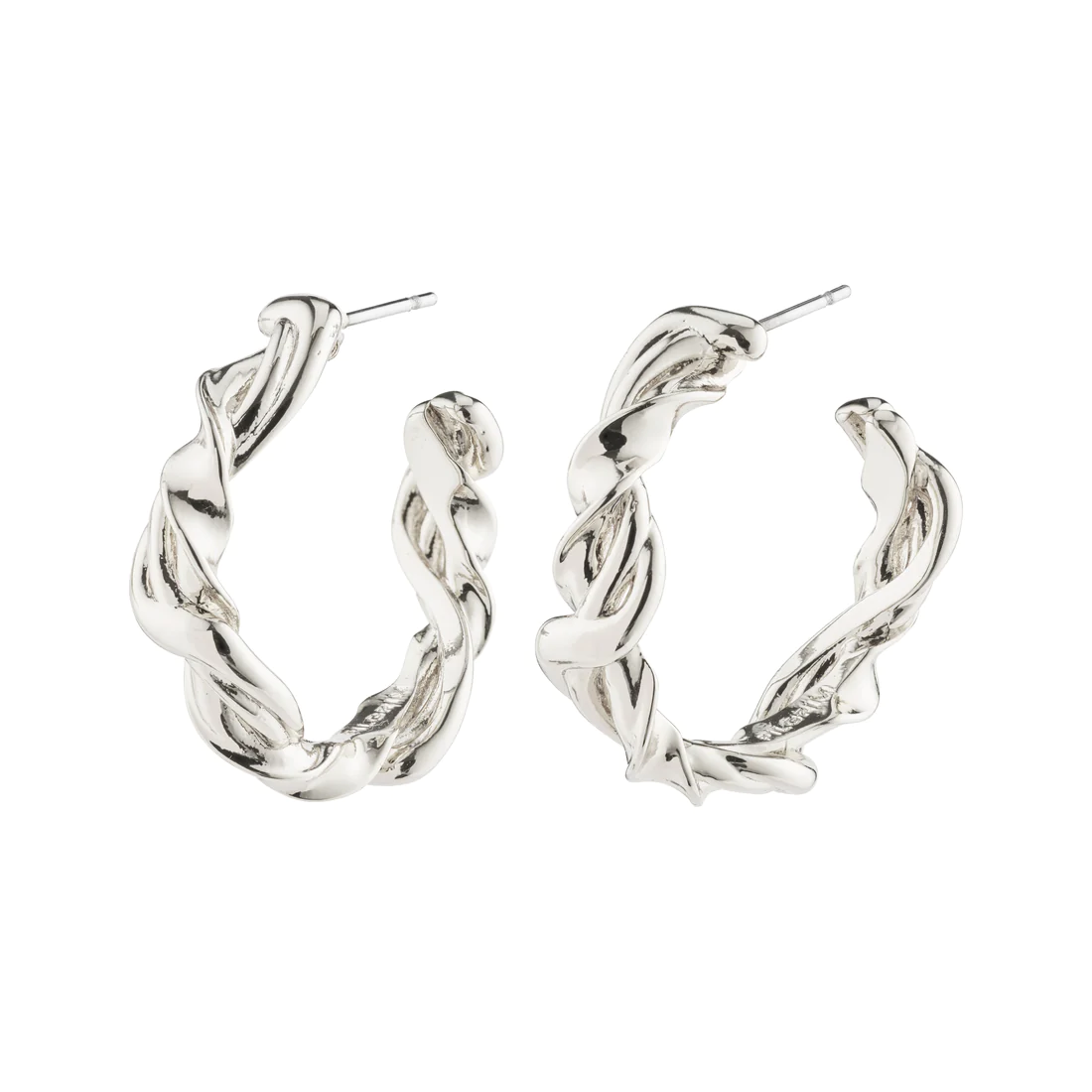 SUN recycled twisted hoops