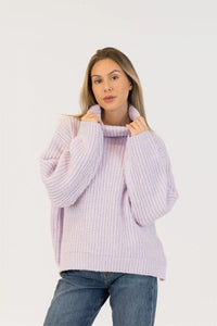 Sahar Mockneck in Lilac