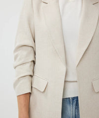 Linen Look Blazer | Sand