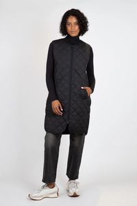 Art 25 Quilted Vest in Black