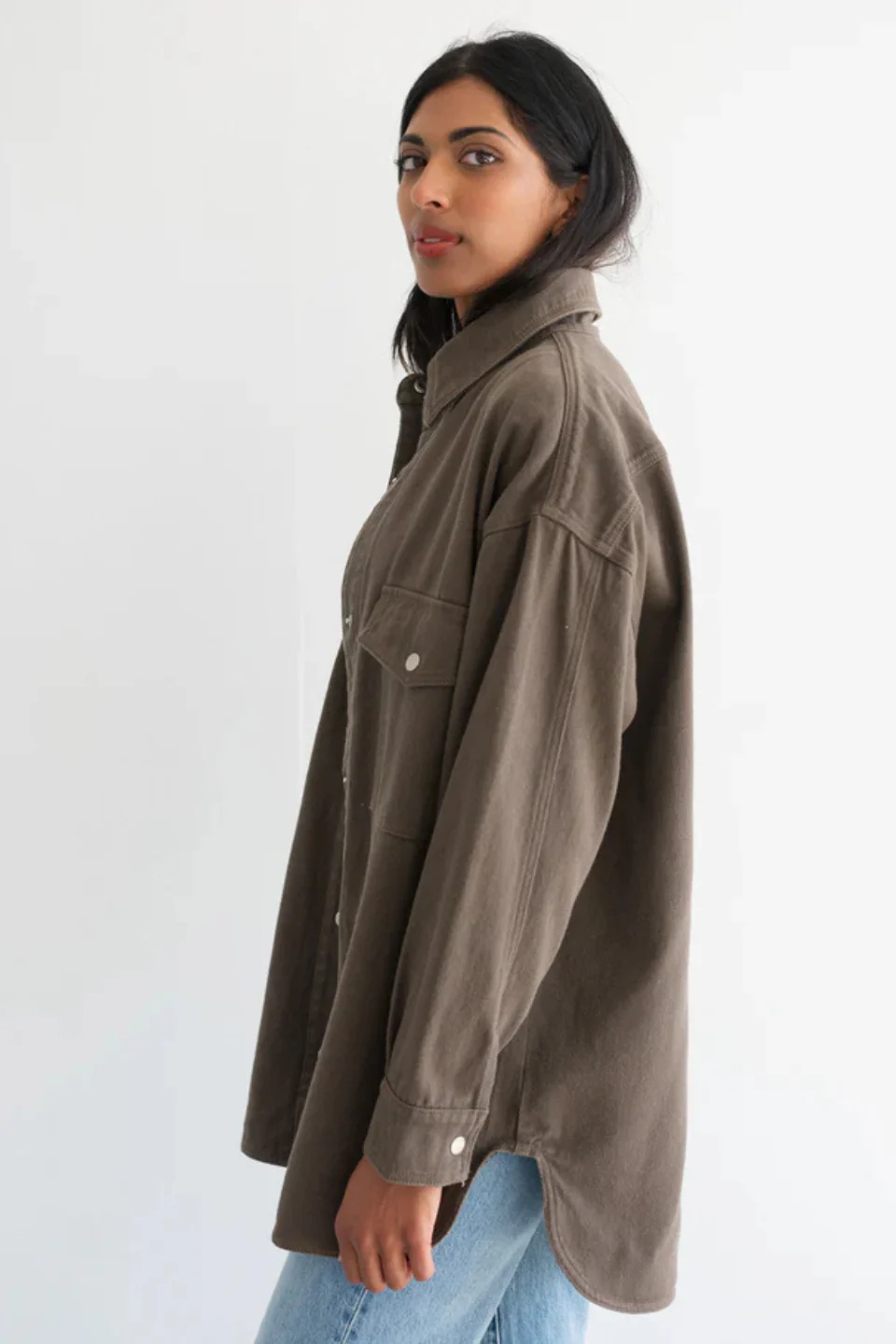 Shania Denim Jacket | Espresso