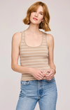 The Sierra Tank In Oat Stripe