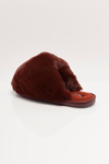 Snowball Slippers in Wine