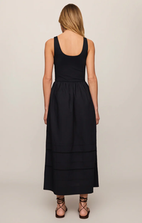 Johanna Midi Dress in Black