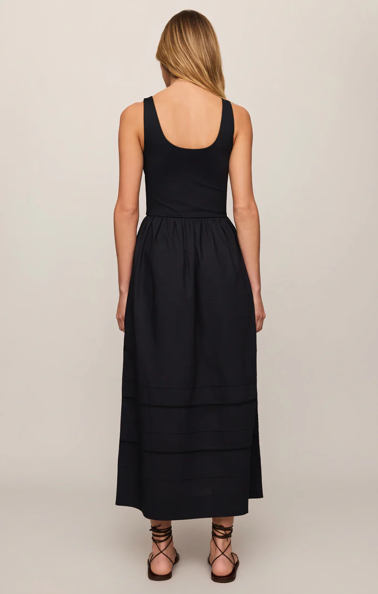 Johanna Midi Dress in Black