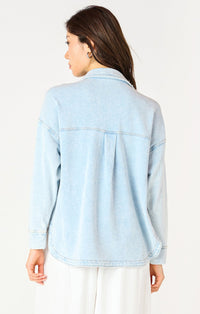 Knit Denim Shacket