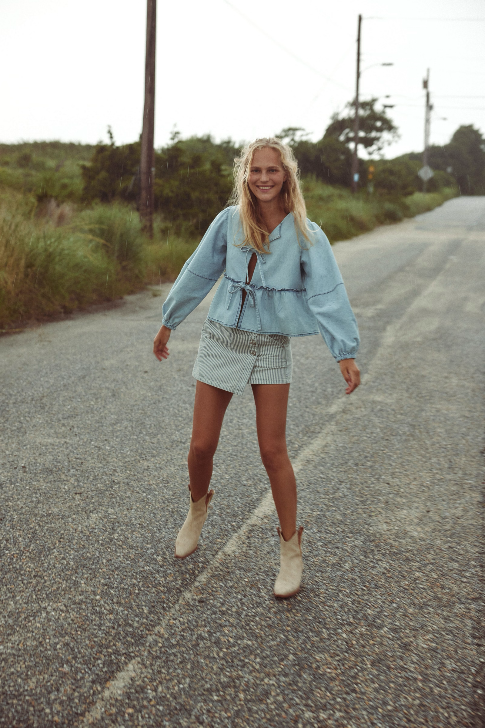 Brunch Babe Denim Blouse