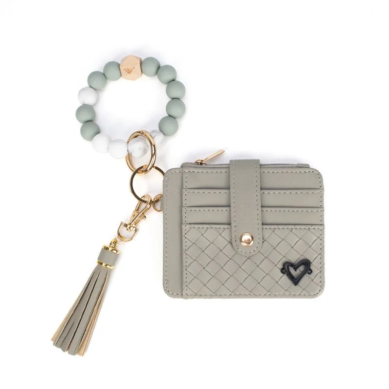 Calgary Bracelet Card Case in Grey