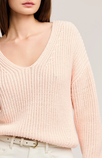 Spencer Knit Sweater In Rosewater