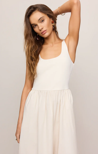 Johanna Midi Dress in Cloud