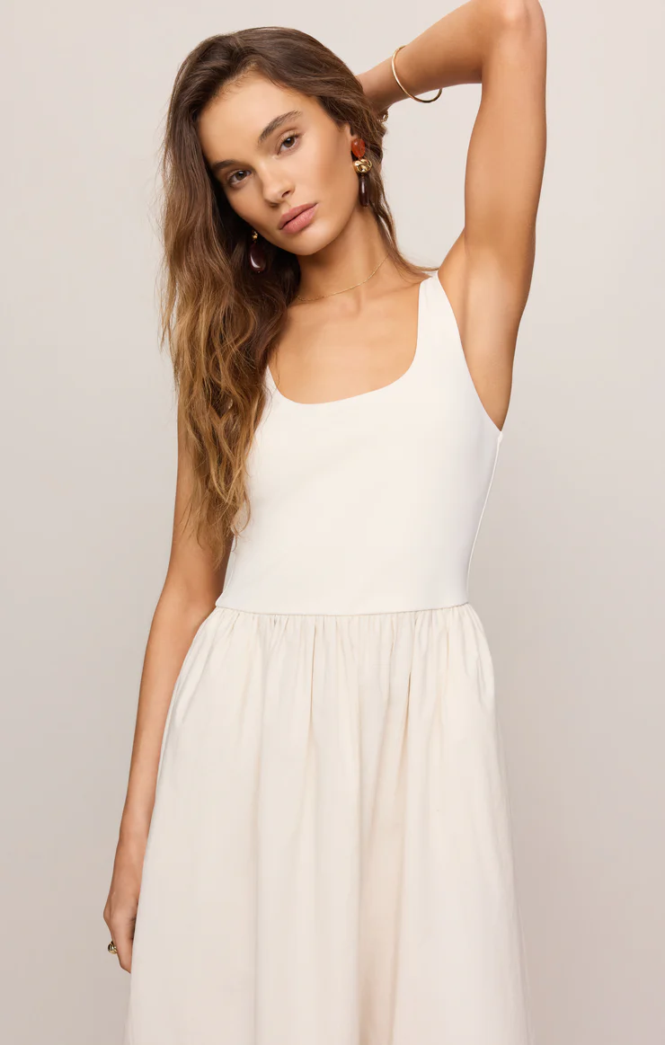 Johanna Midi Dress in Cloud