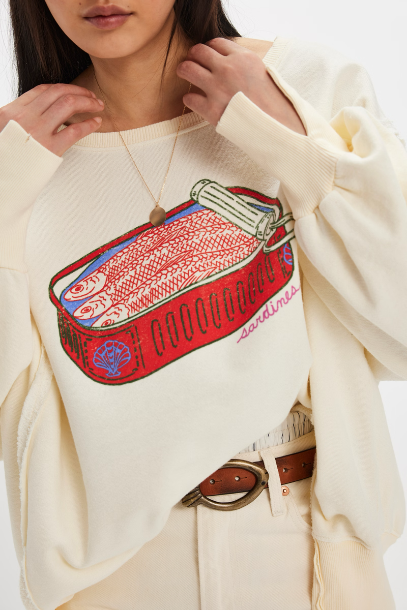 WTF Graphic Camden Pullover| Sardine Combo