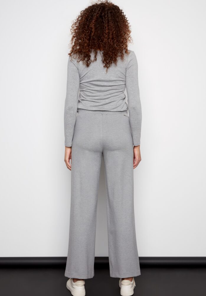 Amiri Ponte Wide Leg Pant in Grey