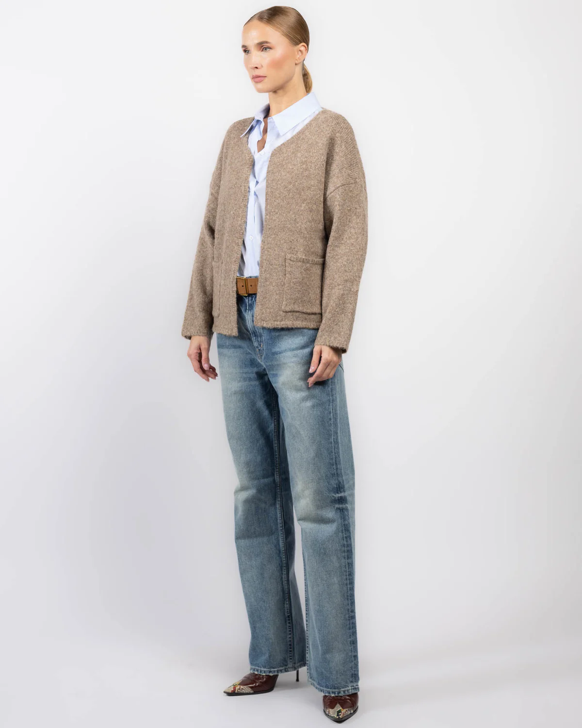 Samluxe cardigan | Driftwood