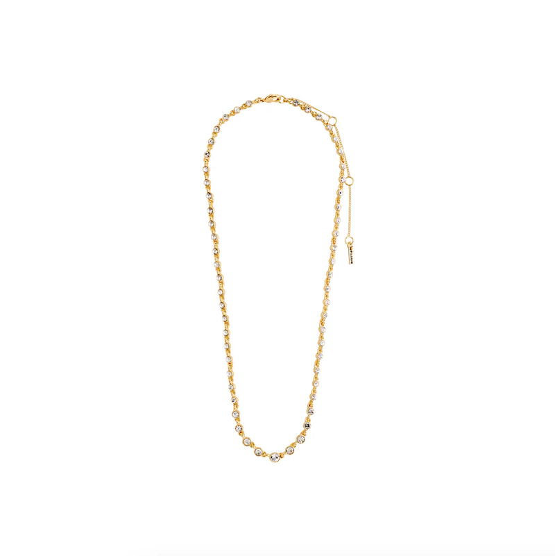 IMOGENE CRYSTAL NECKLACE | GOLD
