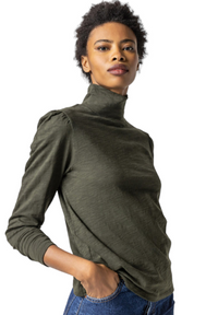 Puff Sleeve Turtleneck