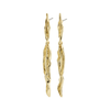 FEEL Recycled Drop Earrings Gold Plated