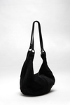Roma Suede Tote Bag in Black