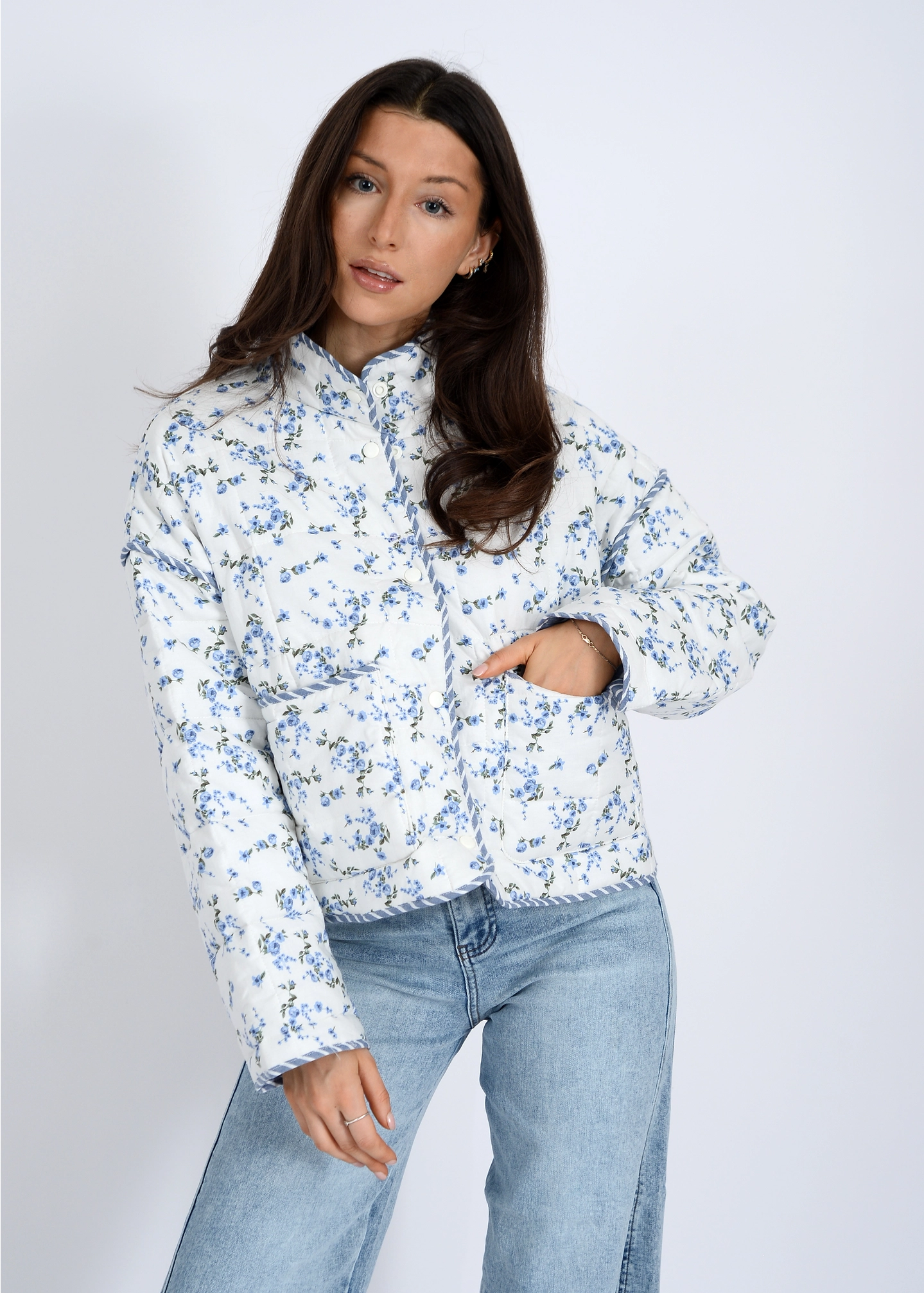 Aime Reversible Quilt Jacket | Floral