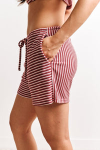 Chloe Stripe Short | Gradient Red