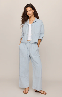 Soft Denim Carpenter Pant | Seaboard Stripe